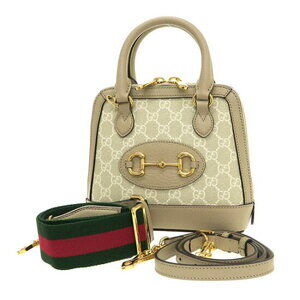 Gucci Horsebit GG Horsebit 1955 Top Shoulder Bag Beige Tan